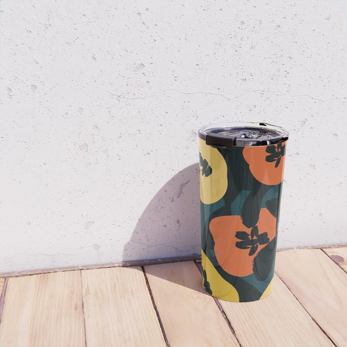 Midnight Flowers Travel Mug Gallery Image 4
