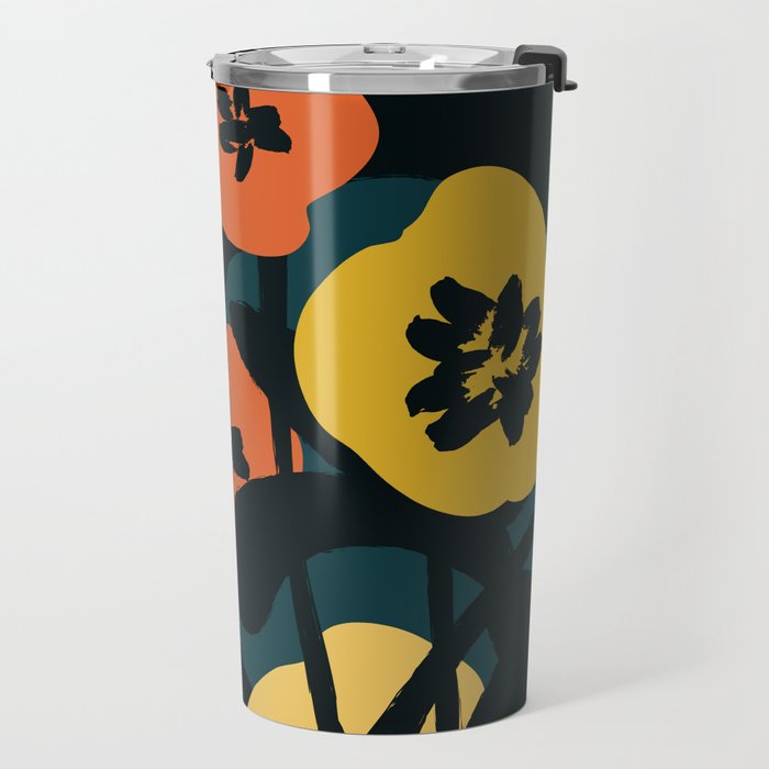 Midnight Flowers Travel Mug Gallery Image 2