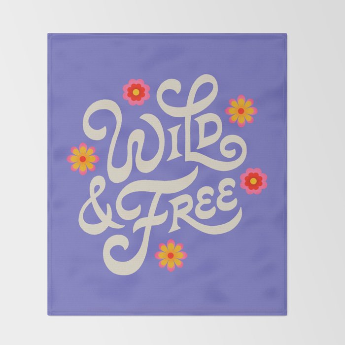Wild and Free Throw Blanket Gallery Image 2