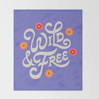Wild and Free Throw Blanket Gallery Image 2