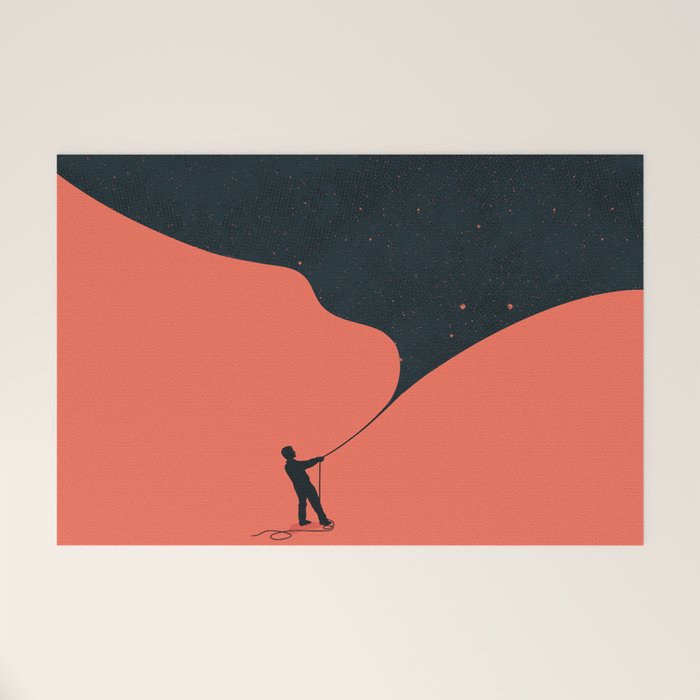 Night fills up the sky Welcome Mat Gallery Image 1