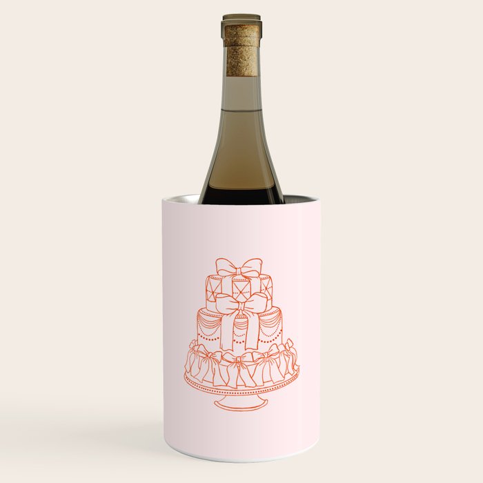 Preppy Bow Cake Wine Chiller Gallery Image 1