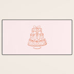 Preppy Bow Cake Desk Mat Gallery Image 3