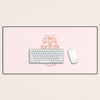 Preppy Bow Cake Desk Mat Gallery Image 1