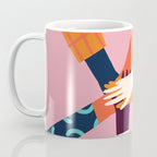 Holding hands circle Coffee Mug Gallery Image 3