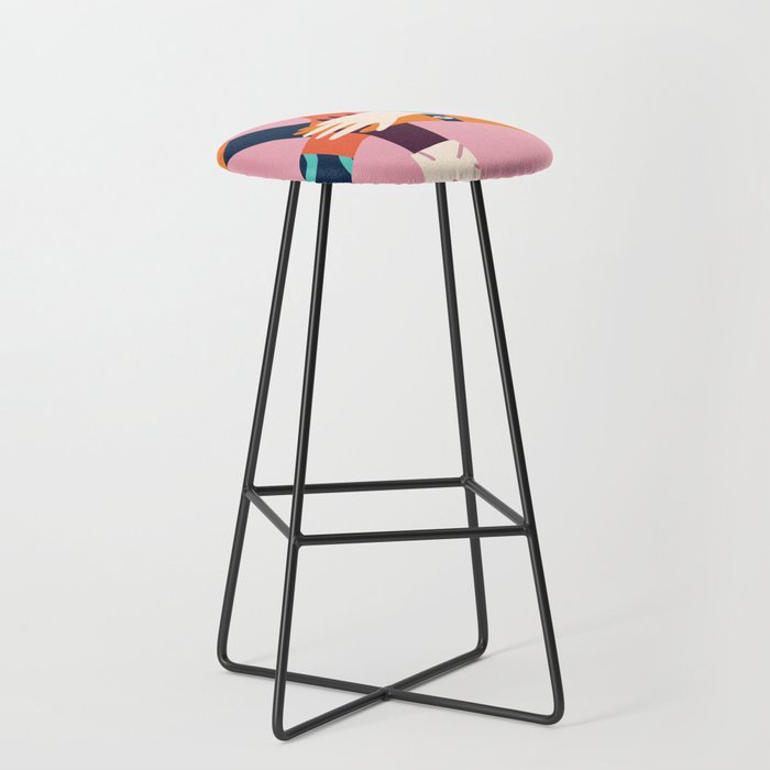 Holding hands circle Stool Gallery Image 1