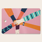 Holding hands circle Cutting Board Gallery Image 1