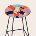 Holding hands circle Stool Gallery Image 2