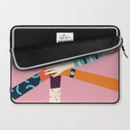 Holding hands circle Laptop Sleeve Gallery Image 2