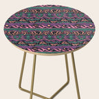 Mangatsika Mountain Stripe - Peach, Teal, Purple Side Table Gallery Image 2