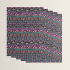 Mangatsika Mountain Stripe - Peach, Teal, Purple Wrapping Paper Gallery Image 3