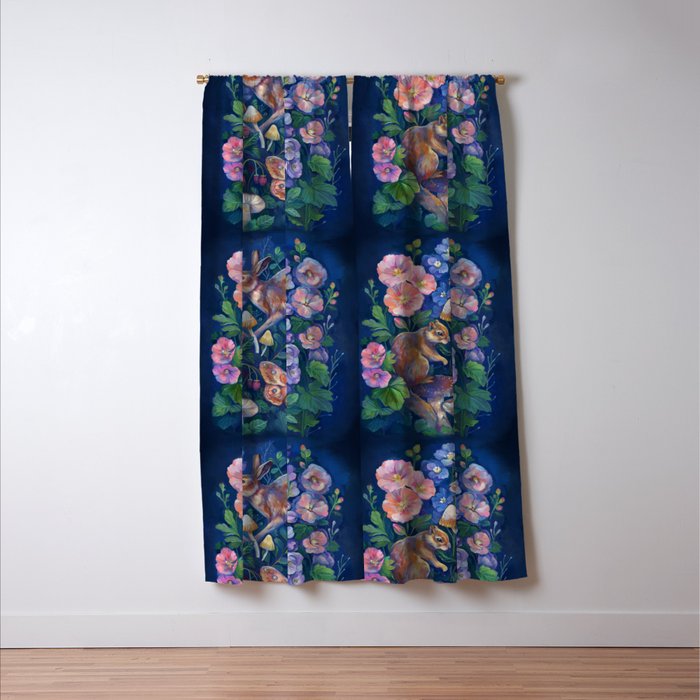 Spring Flower Garden Window Curtain Gallery Image 3