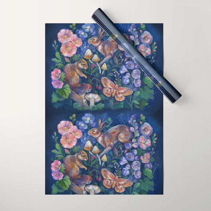 Spring Flower Garden Wrapping Paper Gallery Image 1