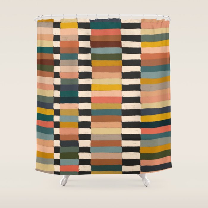 Mix of Stripes #10 Shower Curtain Gallery Image 1