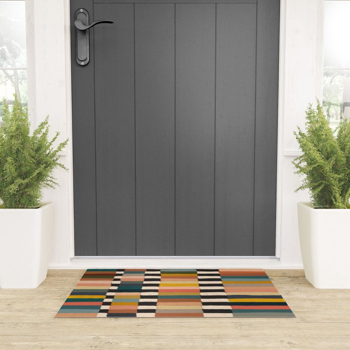 Mix of Stripes #10 Welcome Mat Gallery Image 3