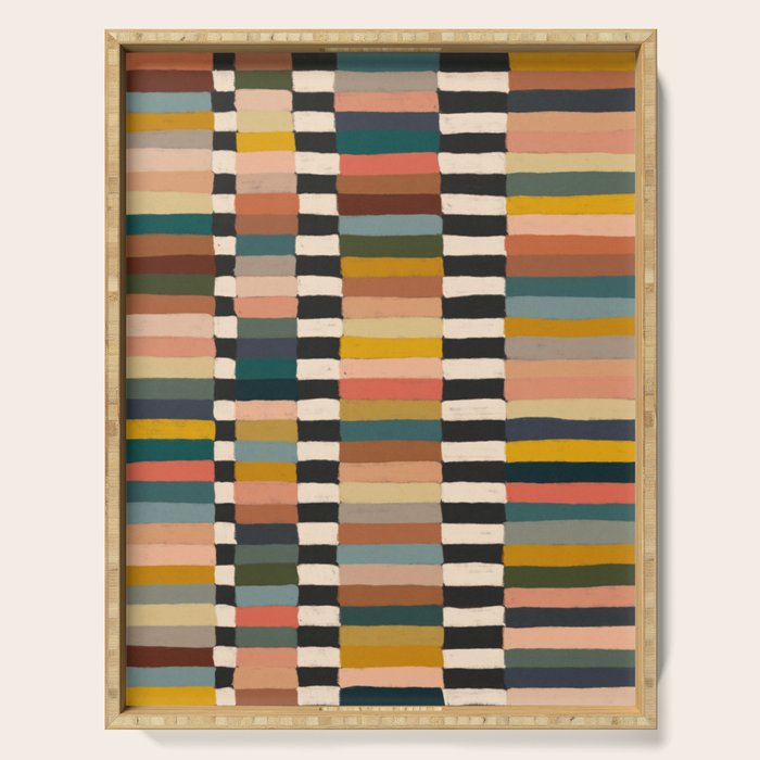 Mix of Stripes #10 Serving Tray Gallery Image 1