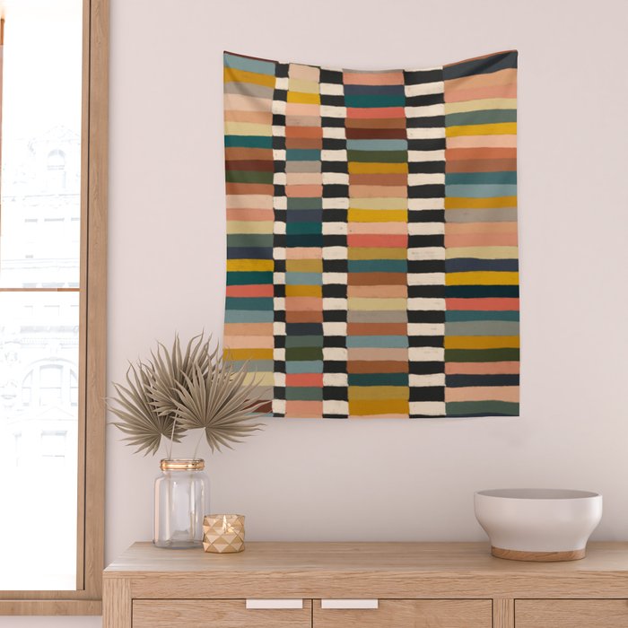 Mix of Stripes #10 Wall Tapestry Gallery Image 2