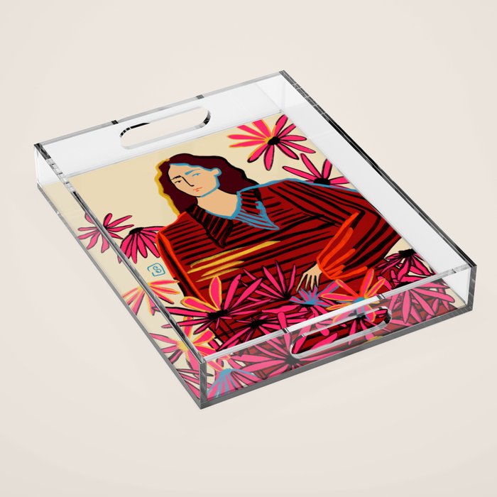 FLORAL DREAM Acrylic Tray Gallery Image 1