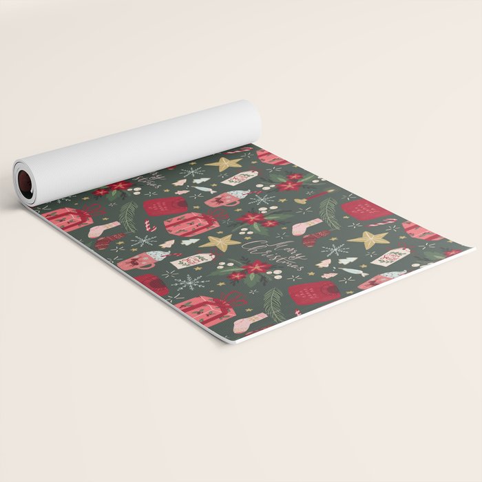 Merry Christmas Yoga Mat Gallery Image 2