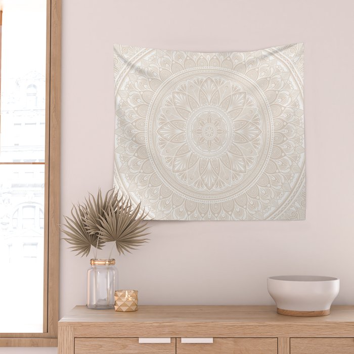 Bloom- Pebble  Wall Tapestry Gallery Image 2