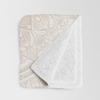 Bloom- Pebble  Throw Blanket Gallery Image 3