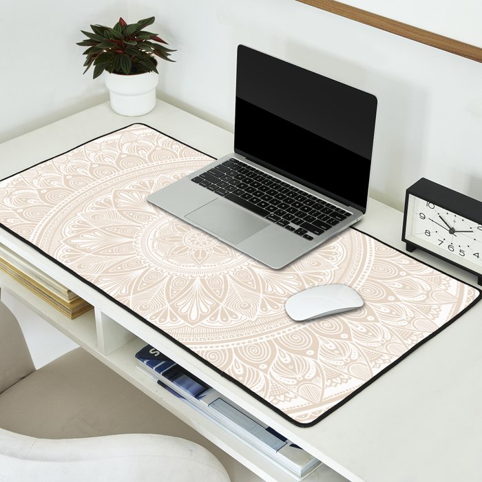 Bloom- Pebble  Desk Mat Gallery Image 2