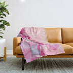 Magnolia sea slug Throw Blanket Gallery Image 1