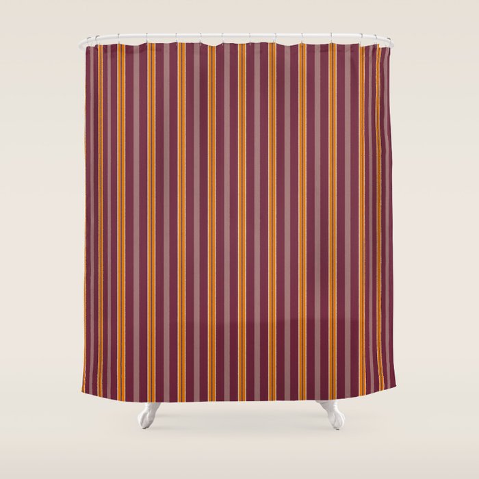 Electric Berry Tangerine Eggshell Texture Shower Curtain Gallery Image 1