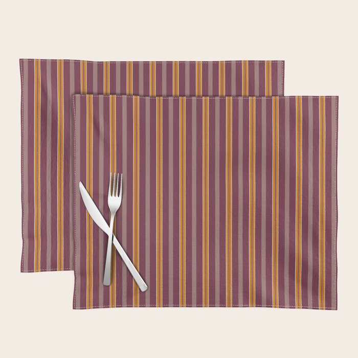 Electric Berry Tangerine Eggshell Texture Placemat Gallery Image 1