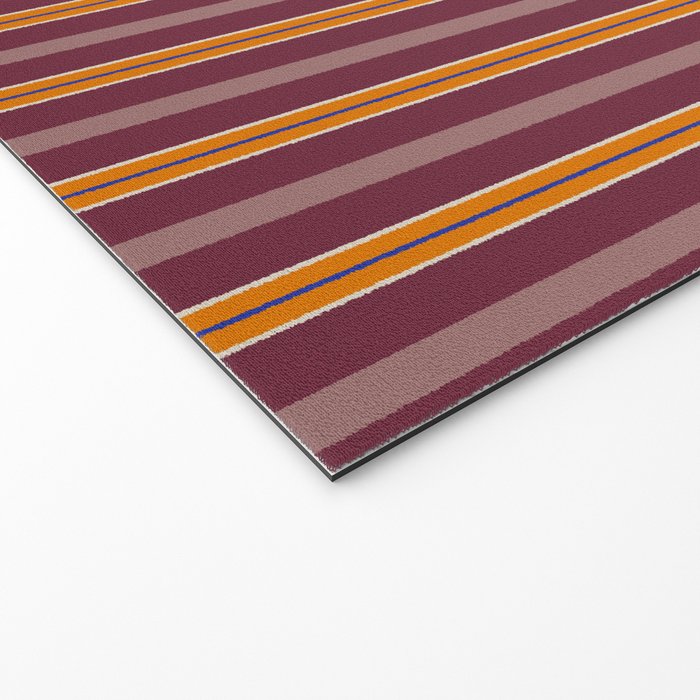 Electric Berry Tangerine Eggshell Texture Welcome Mat Gallery Image 2