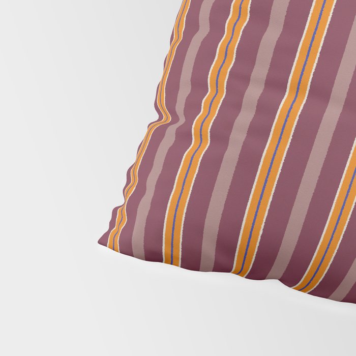 Electric Berry Tangerine Eggshell Texture Pillow Sham Gallery Image 4