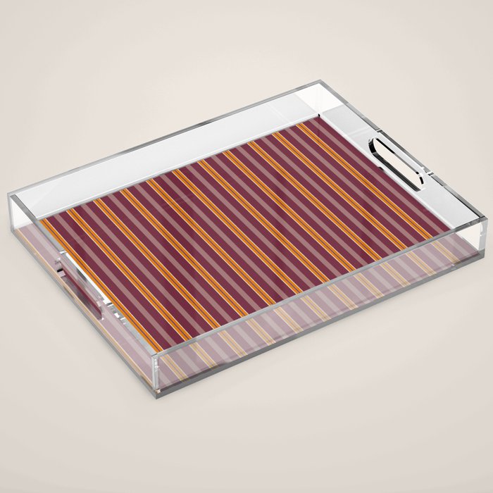 Electric Berry Tangerine Eggshell Texture Acrylic Tray Gallery Image 1