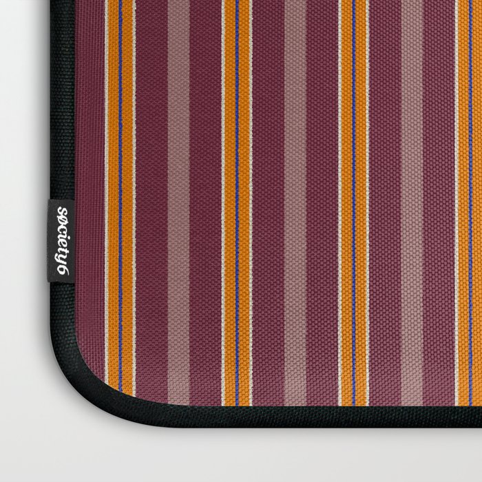 Electric Berry Tangerine Eggshell Texture Laptop Sleeve Gallery Image 3