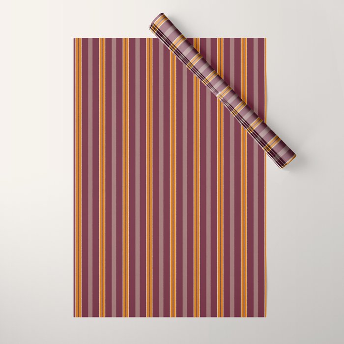 Electric Berry Tangerine Eggshell Texture Wrapping Paper Gallery Image 1