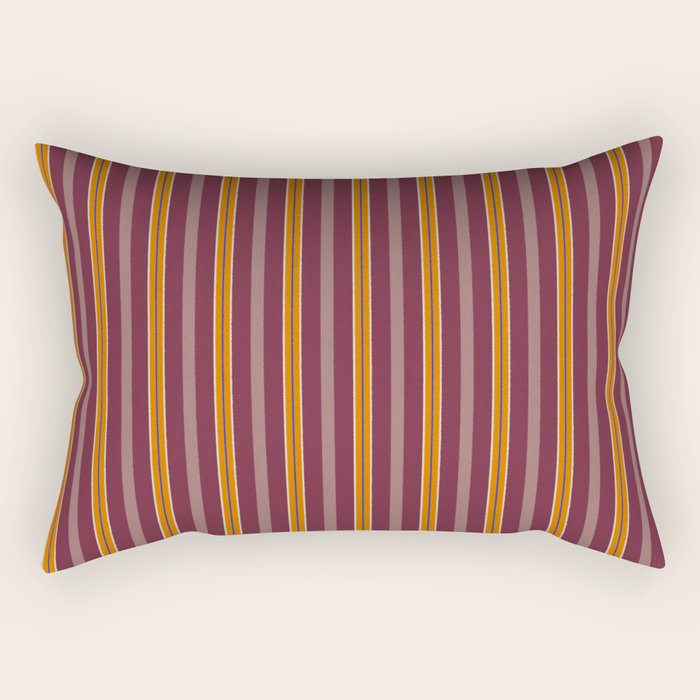Electric Berry Tangerine Eggshell Texture Rectangular Pillow Gallery Image 1