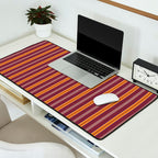 Electric Berry Tangerine Eggshell Texture Desk Mat Gallery Image 2