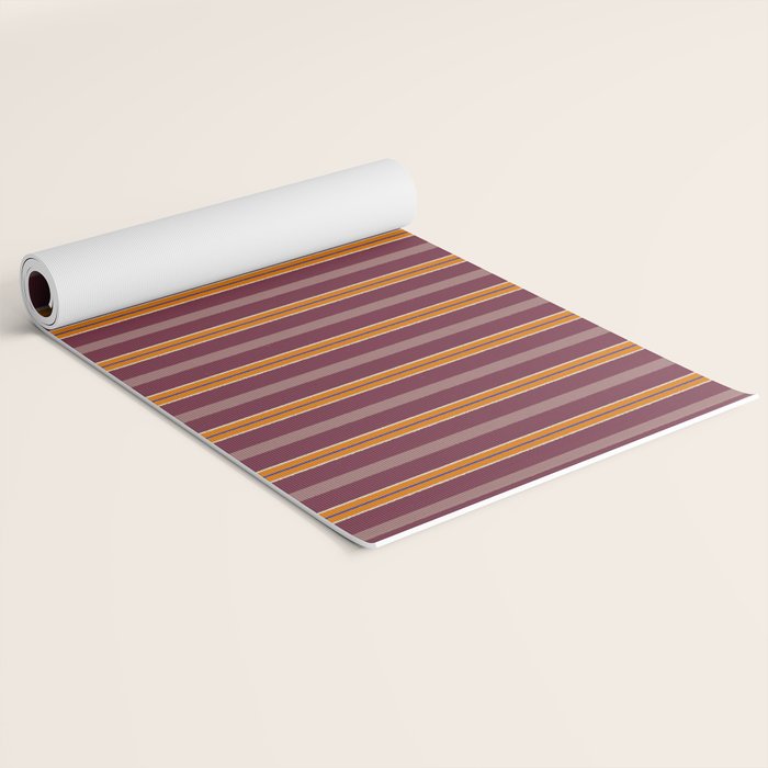 Electric Berry Tangerine Eggshell Texture Yoga Mat Gallery Image 2