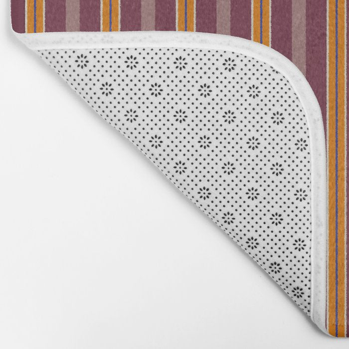 Electric Berry Tangerine Eggshell Texture Bath Mat Gallery Image 2