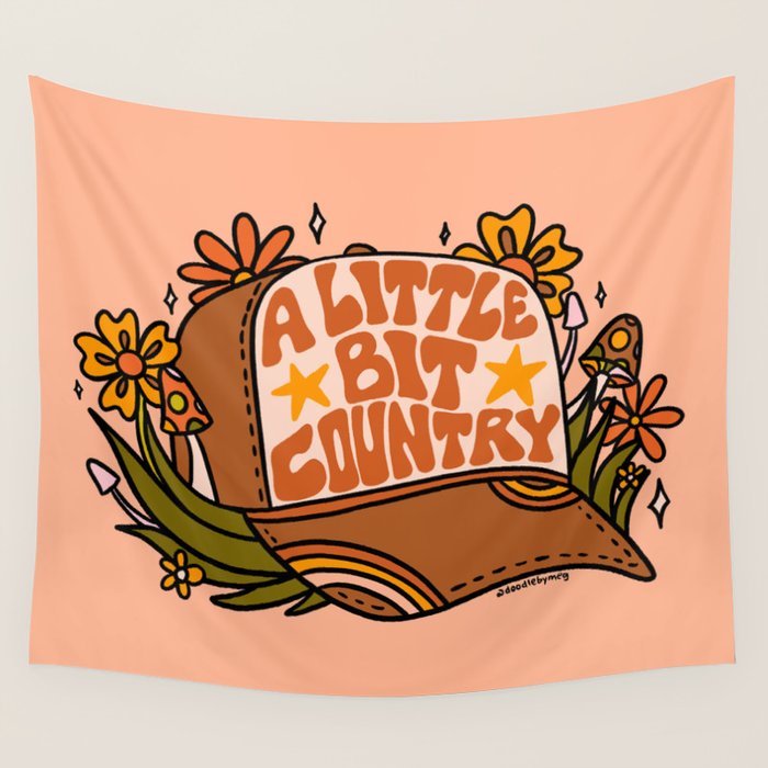 A Little Bit Country Wall Tapestry Gallery Image 1