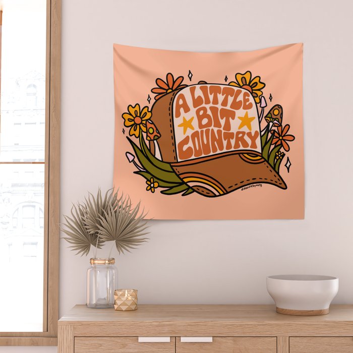 A Little Bit Country Wall Tapestry Gallery Image 2