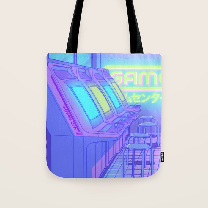 Midnight Arcade Tote Bag Gallery Image 1
