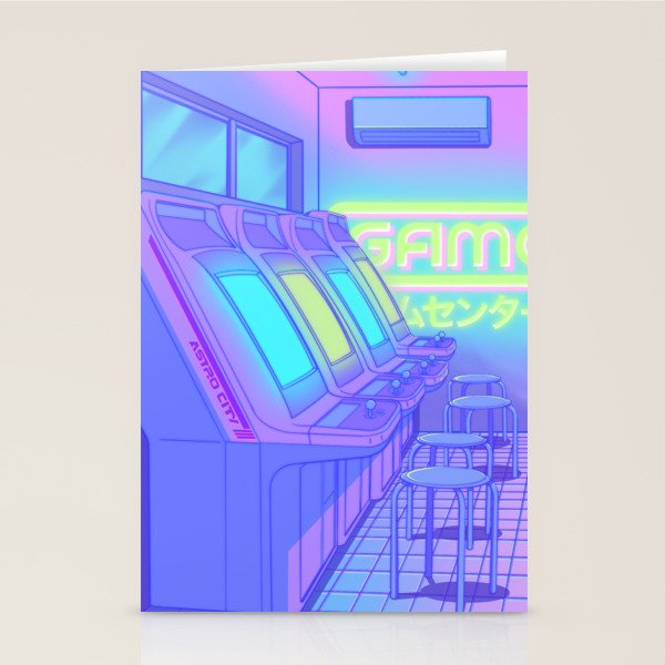 Midnight Arcade Stationery Card Gallery Image 2