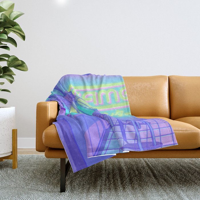 Midnight Arcade Throw Blanket Gallery Image 1