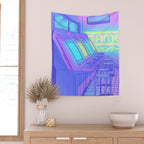 Midnight Arcade Wall Tapestry Gallery Image 2