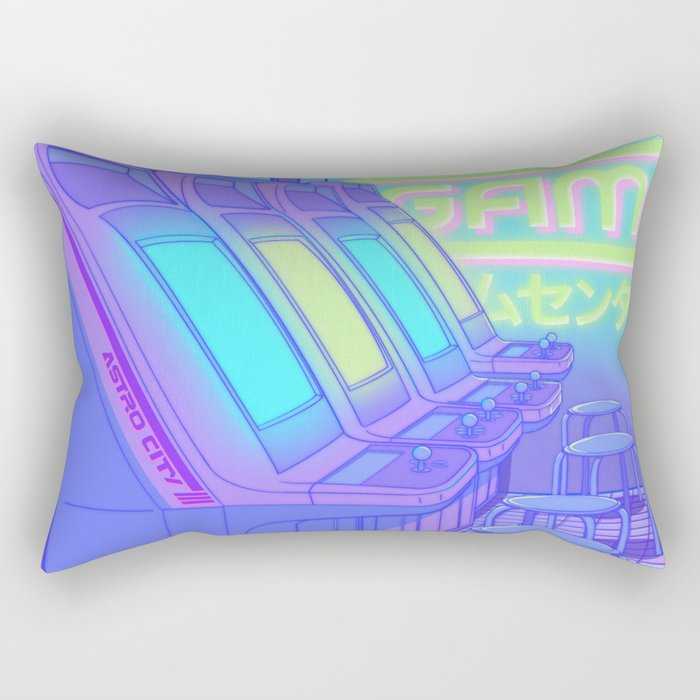 Midnight Arcade Rectangular Pillow Gallery Image 2