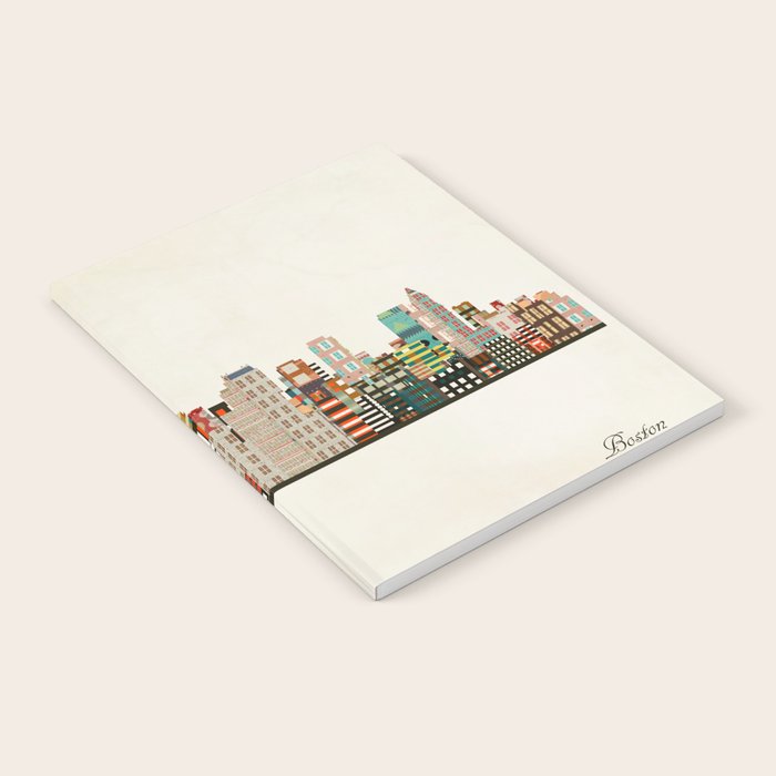 boston city skyline Notebook Gallery Image 1