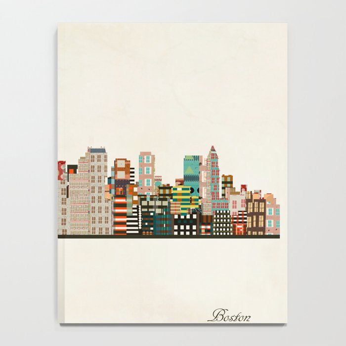boston city skyline Notebook Gallery Image 4