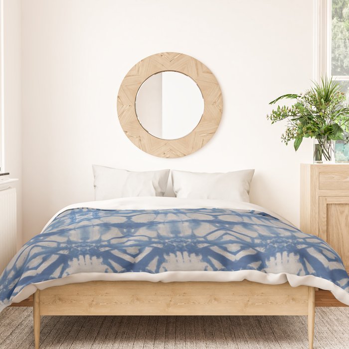 Natural Shibori Flowers Duvet Cover Gallery Image 3