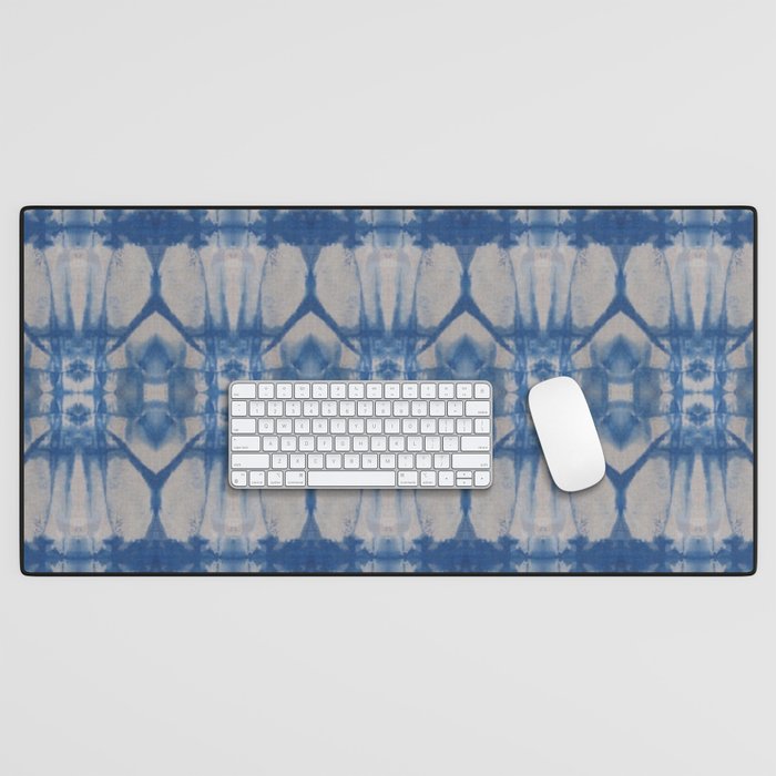 Natural Shibori Flowers Desk Mat Gallery Image 1