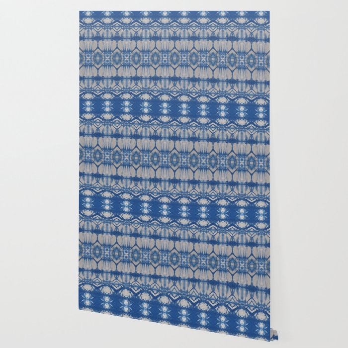 Natural Shibori Flowers Wallpaper Gallery Image 2